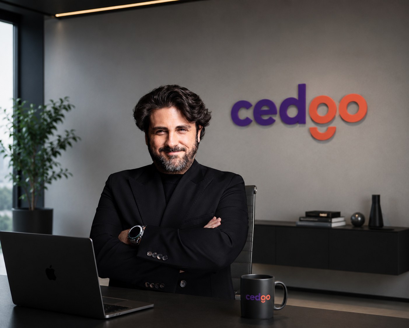 Ümit Deniz Gül at the Cedgo SuperApp office